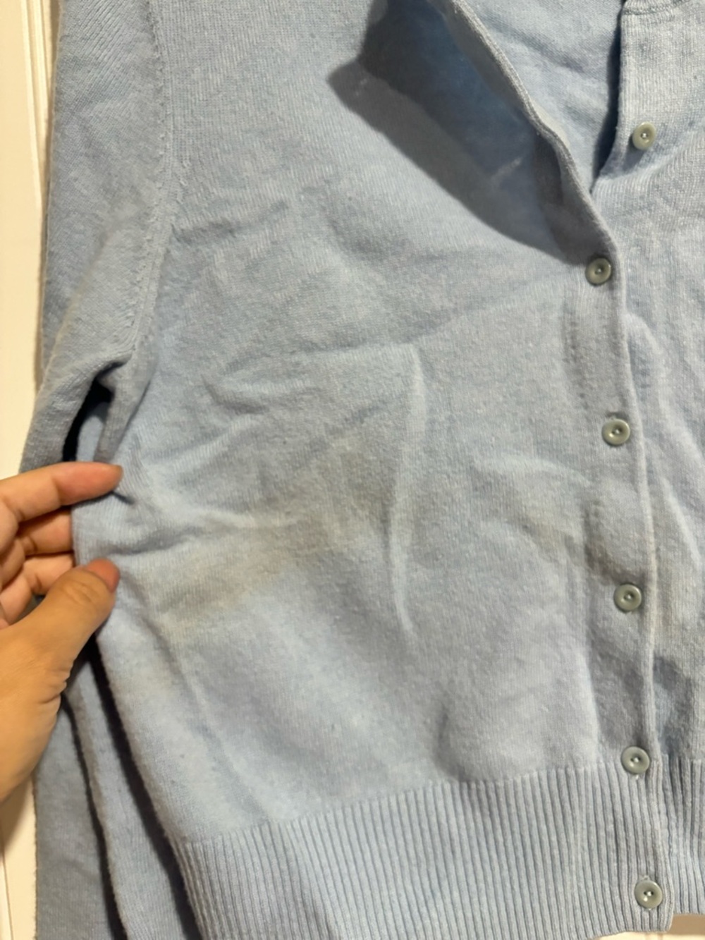 Sandro Light Blue Knit Cardigan - Picture 7 of 9